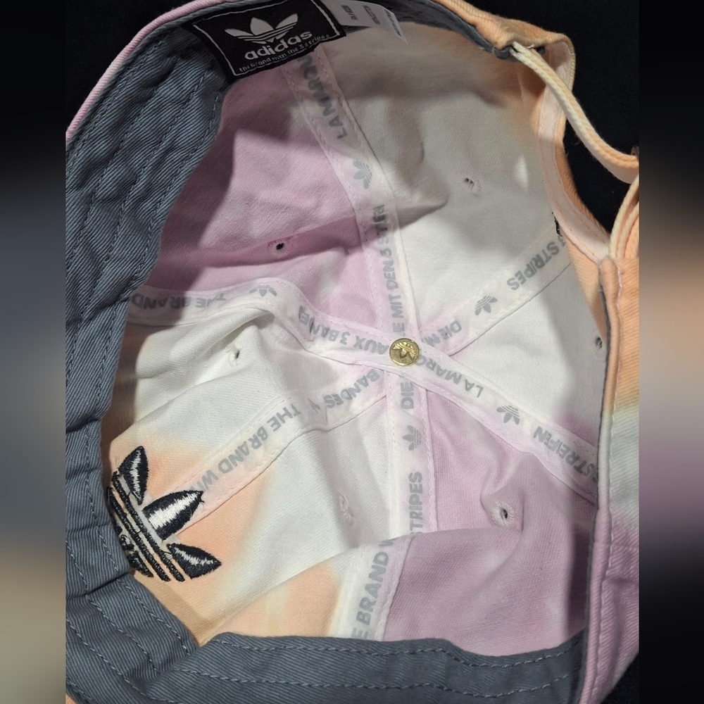 Adidas Cap - Pink and Orange Tie-Dye Adjustable - Picture 3 of 5